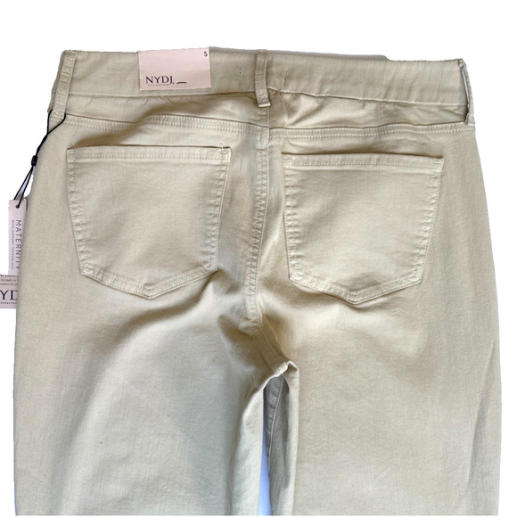 NWT NYDJ Womens Infinity Waist Relaxed Flare Leg Ankle Jean in Butter Tan Small - Picture 7 of 10